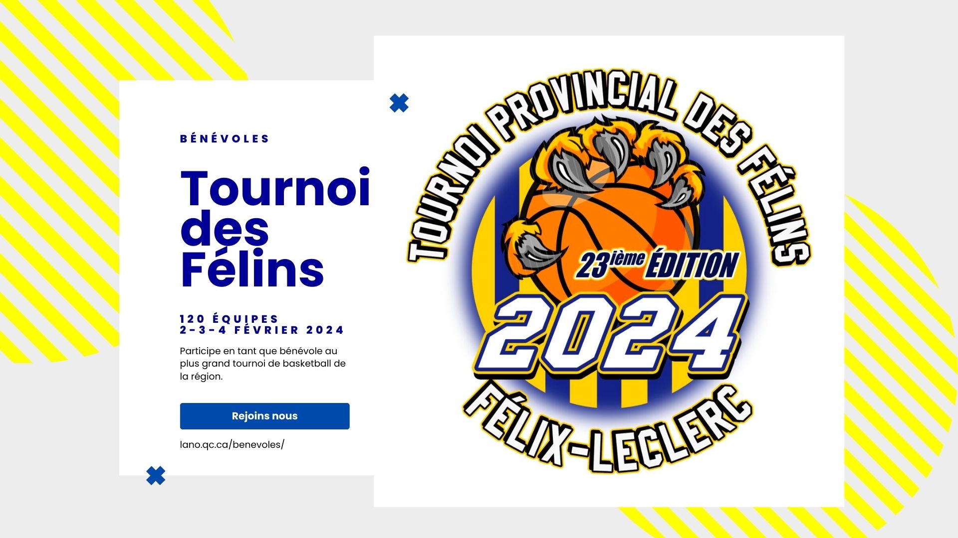 Tournoi provincial de basketball des Félins de FélixLeclerc à
