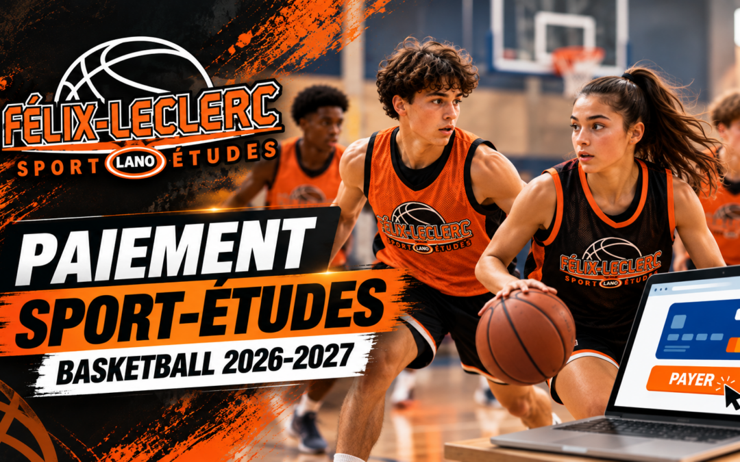 Paiement Sport-Études Basketball 2026-2027